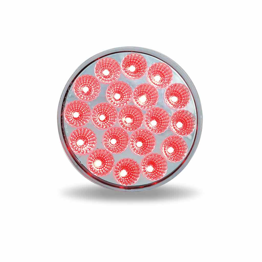 4" Red/White Back Up Light