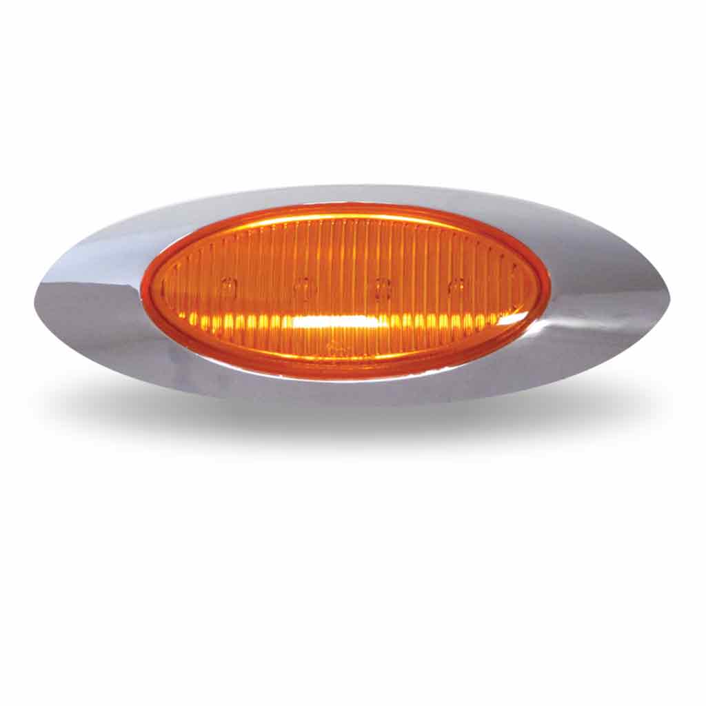 Amber LED Clearance Marker Light with Bezel