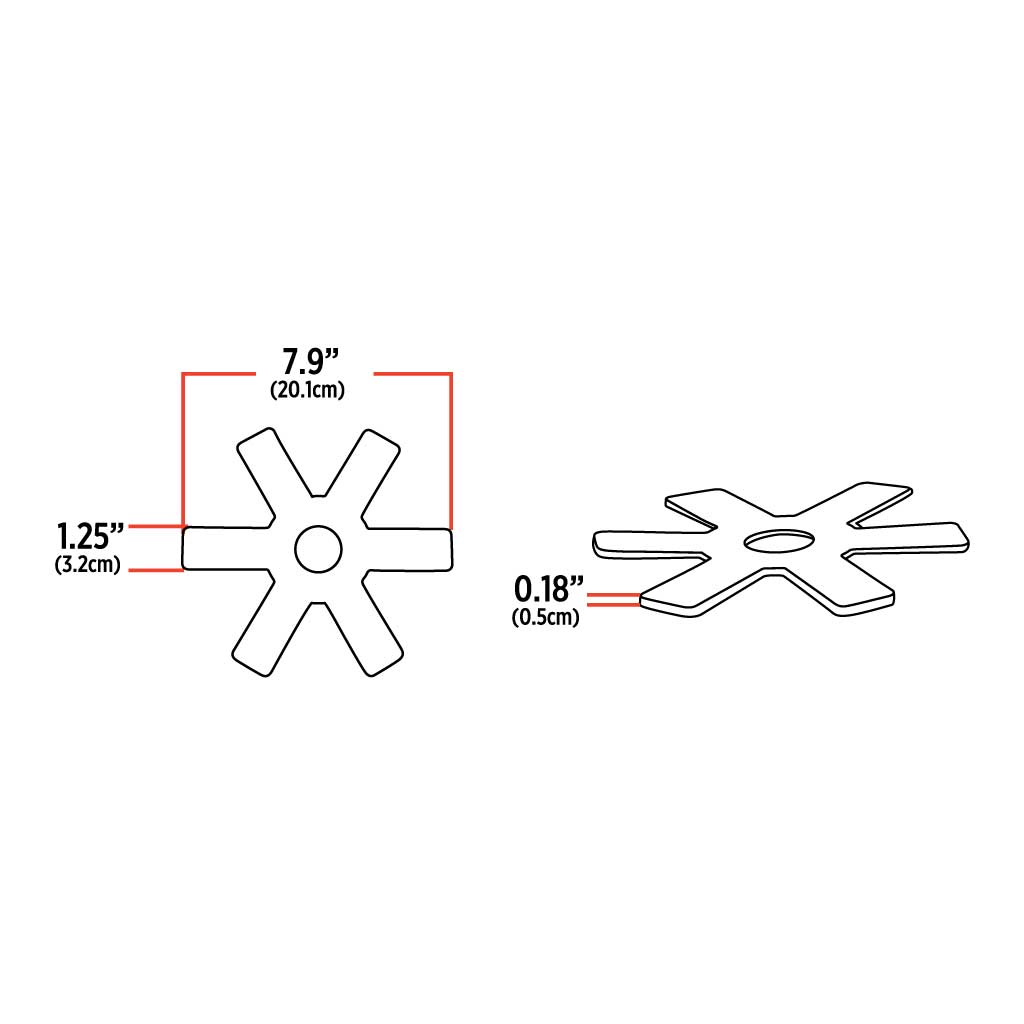 8″ Blue Auxiliary Star LED Light for 15″ Donaldson/Vortox Air Cleaners