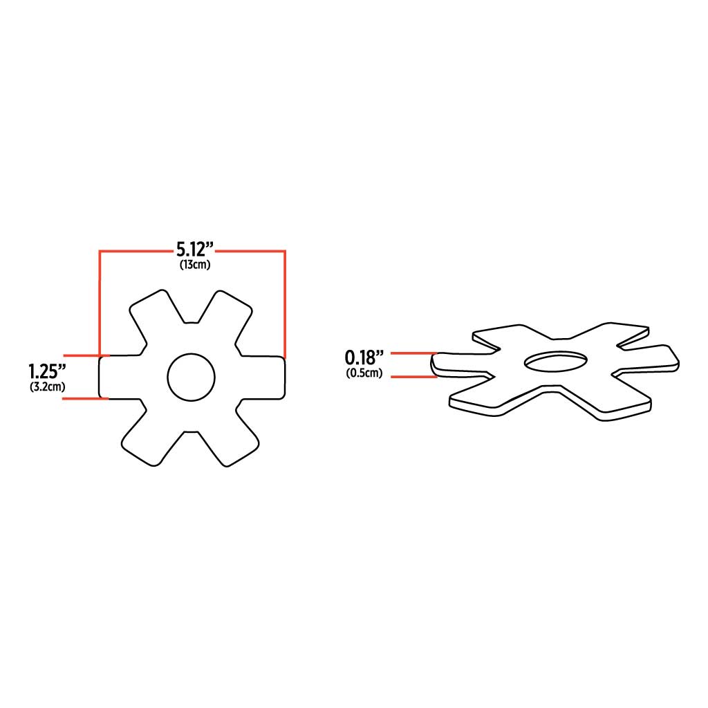 5″ Blue Auxiliary Star LED Light for 13″ & 15″ Donaldson/Vortox Air Cleaners