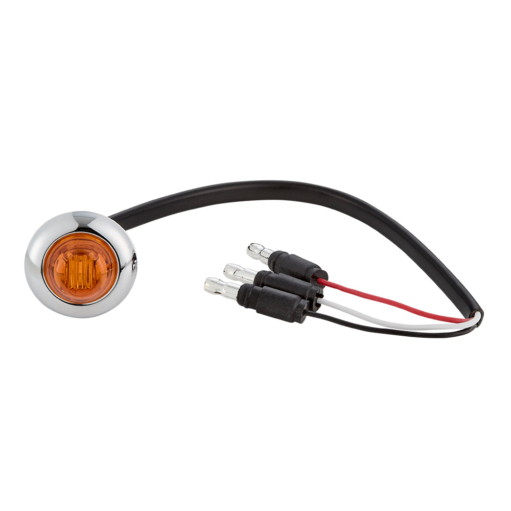 3/4" Round Amber Clearance Marker / Auxiliary Turn