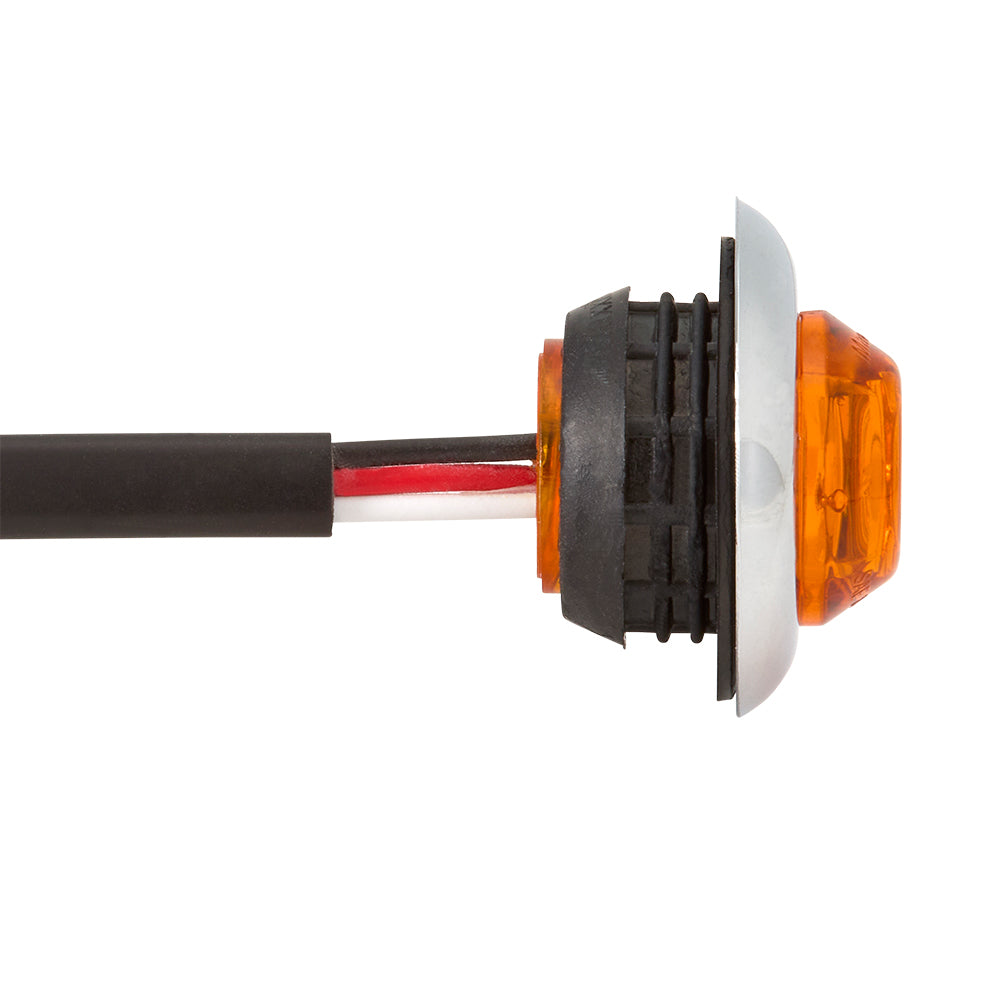 3/4" Round Amber Clearance Marker / Auxiliary Turn