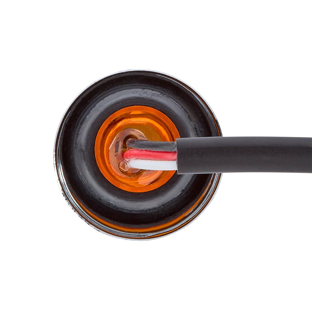 3/4" Round Amber Clearance Marker / Auxiliary Turn