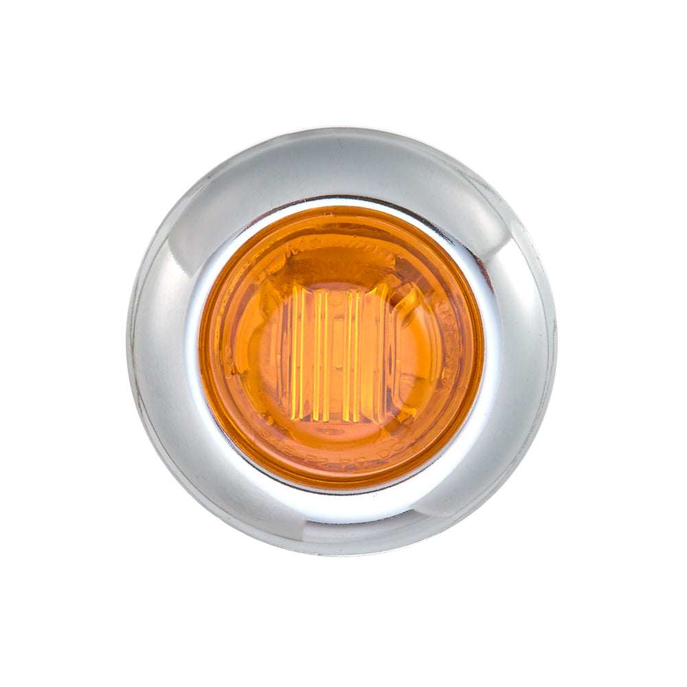 3/4" Round Amber Clearance Marker / Auxiliary Turn