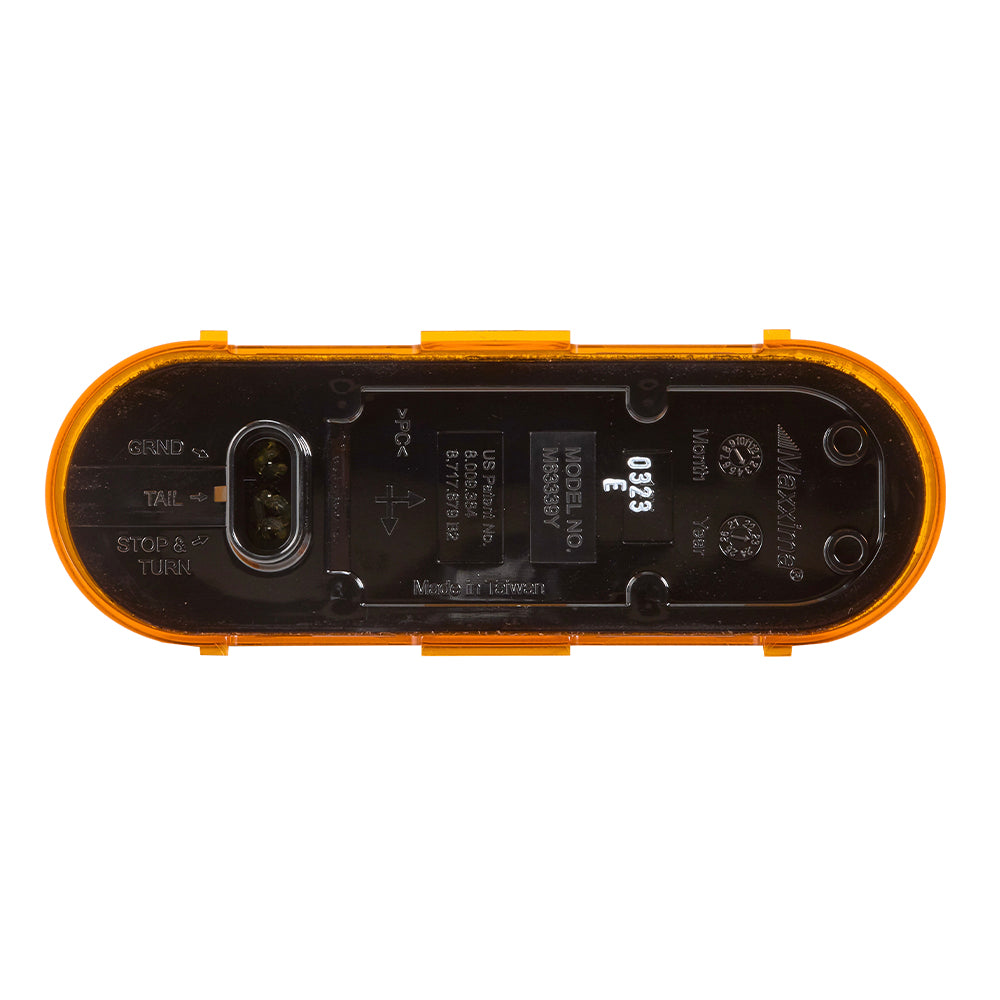 6" Amber LED Oval Signal Light