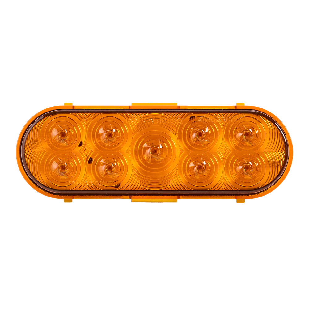 6" Amber LED Oval Signal Light