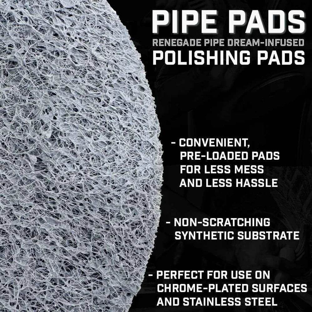 Pipe Pads: Renegade Pipe Dream-Infused Polishing Pads - 10 count