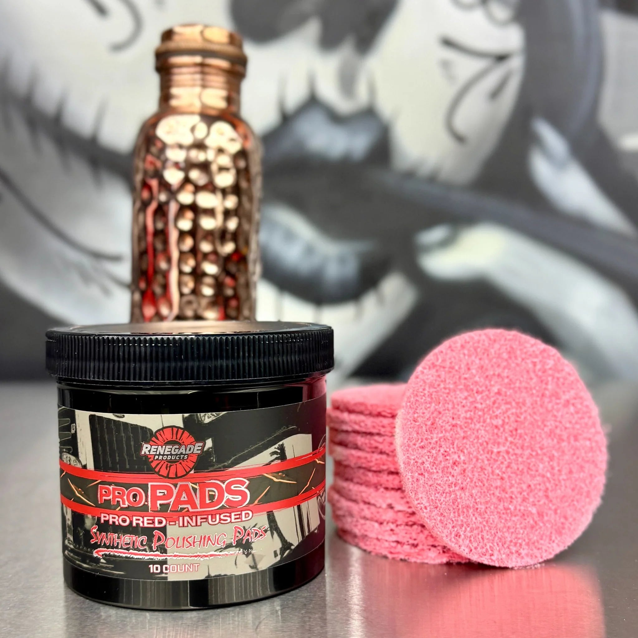 Pro Pads: Renegade Pro Red-Infused Polishing Pads - 10 count