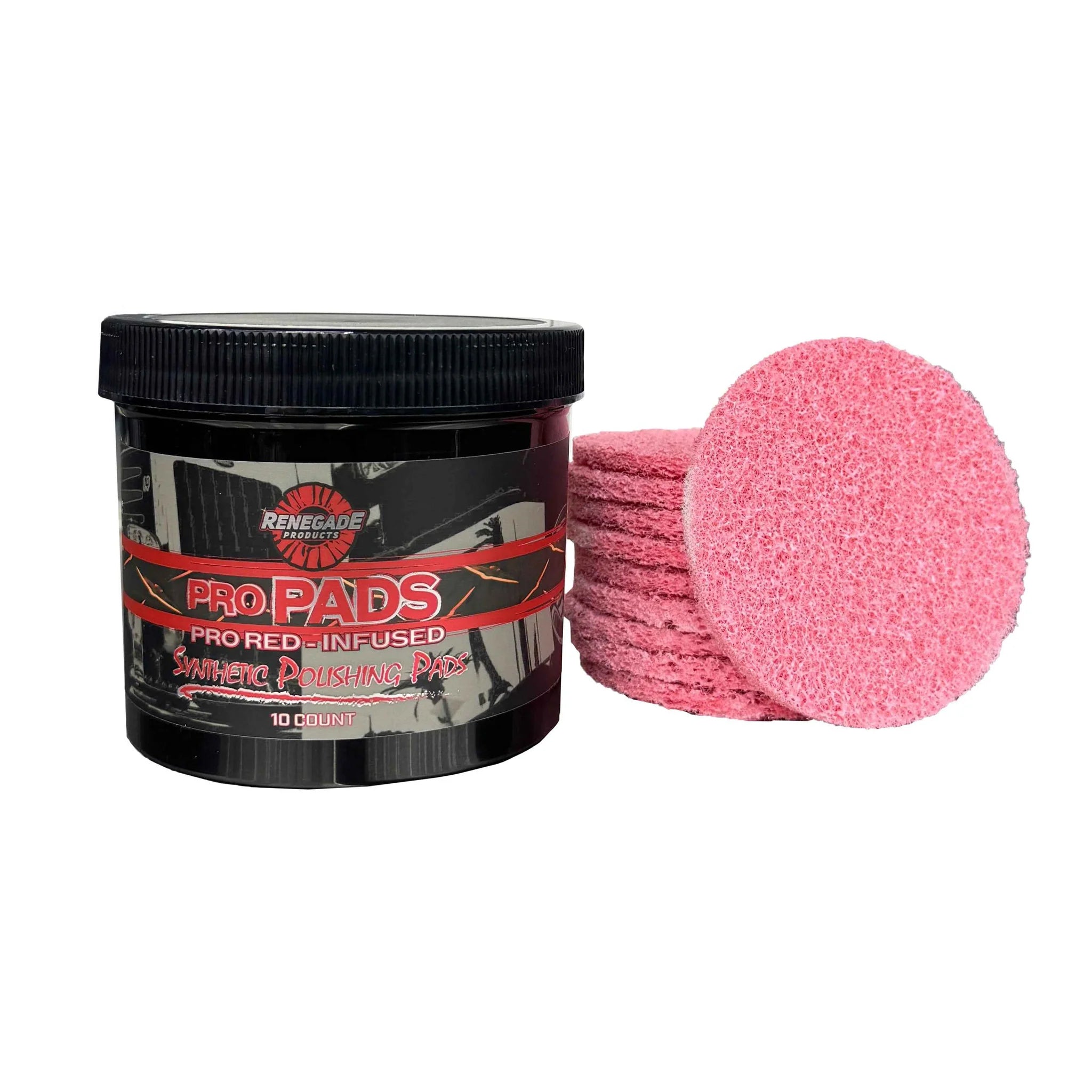 Pro Pads: Renegade Pro Red-Infused Polishing Pads - 10 count